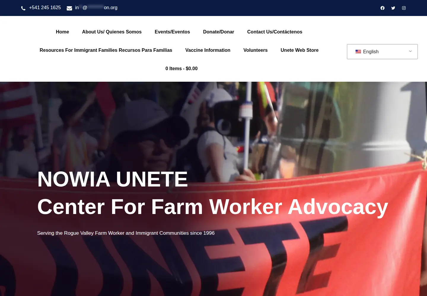 Screenshot of uneteoregon.org