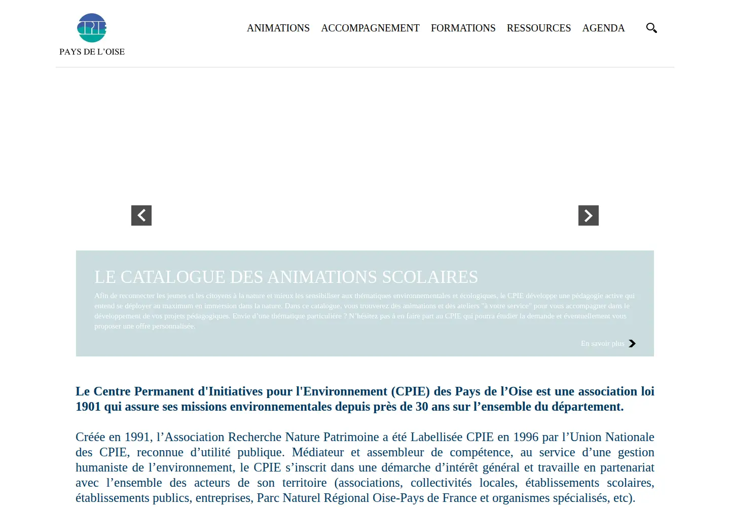 Screenshot of cpie60.fr