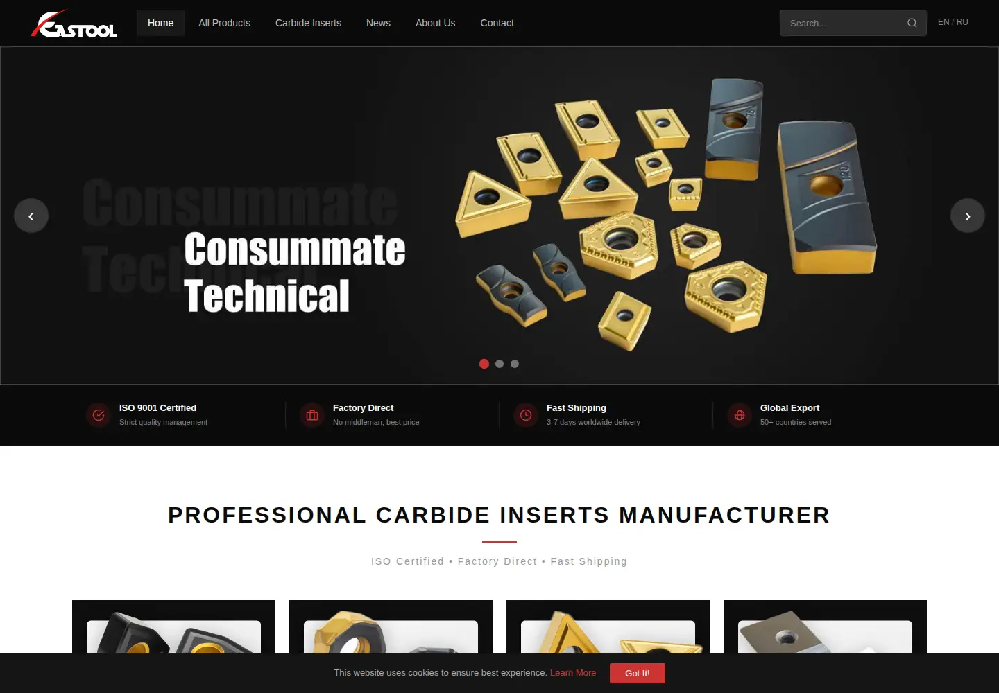Screenshot of estoolcarbide.com