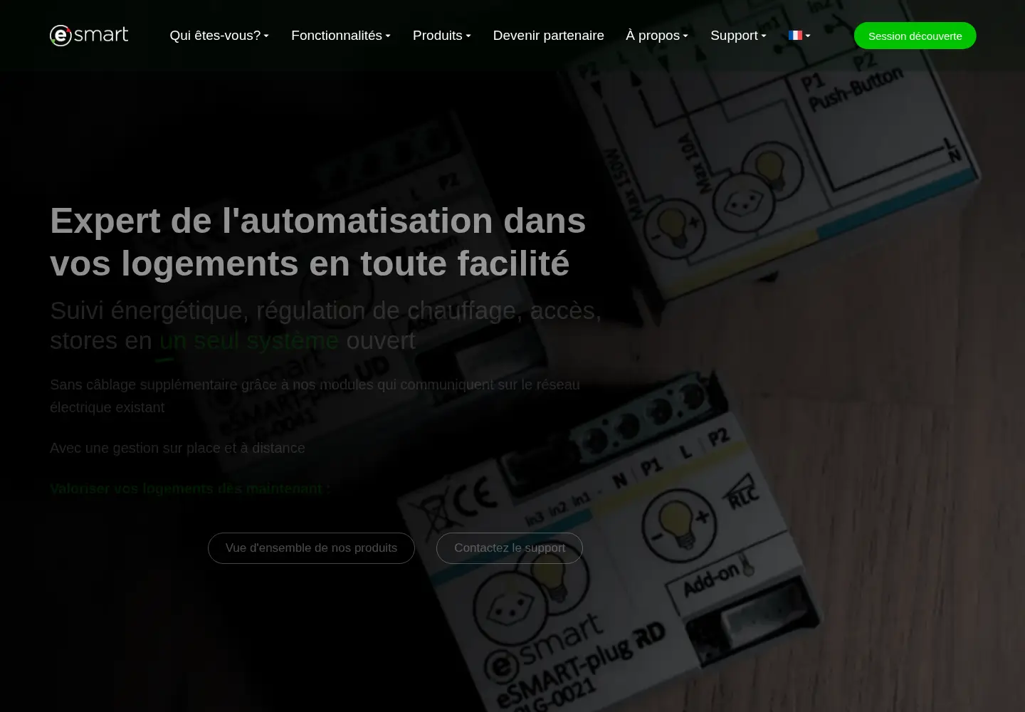 Captured homepage of myesmart.com in the current scan