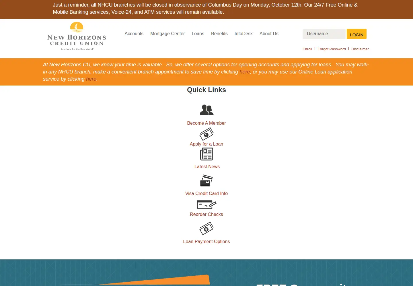 Captured homepage of newhcu.org in the current scan
