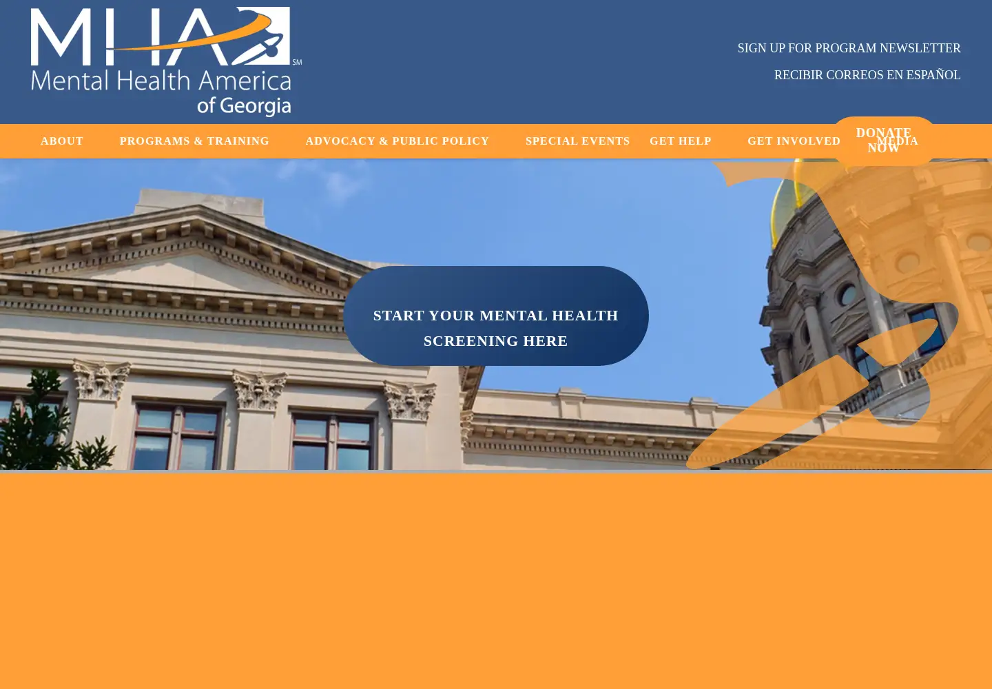 Screenshot of mhageorgia.org
