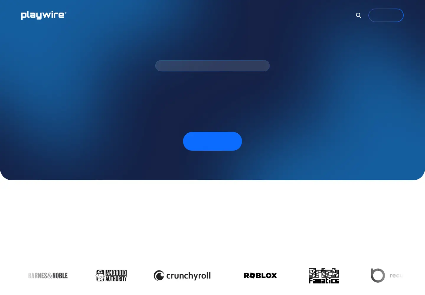 Captured homepage of playwiremedia.com in the current scan