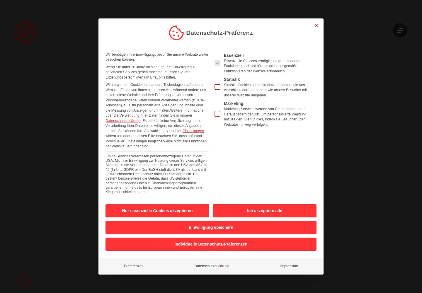 Screenshot of dievision.de