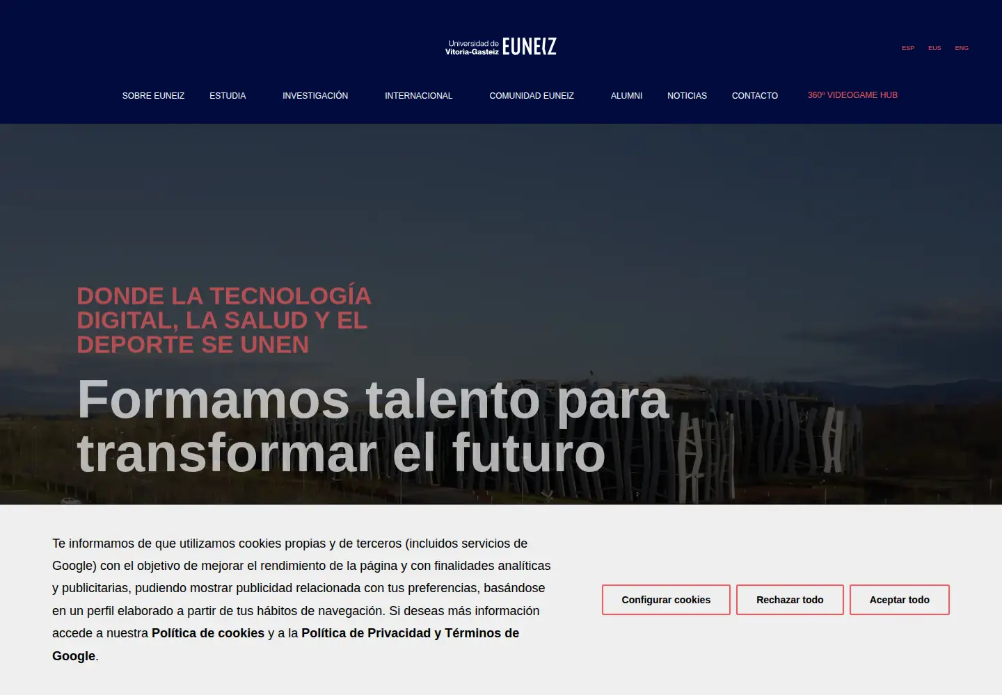 Screenshot of euneiz.com