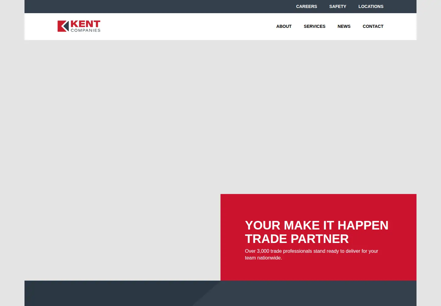 Captured homepage of kentcompanies.com in the current scan
