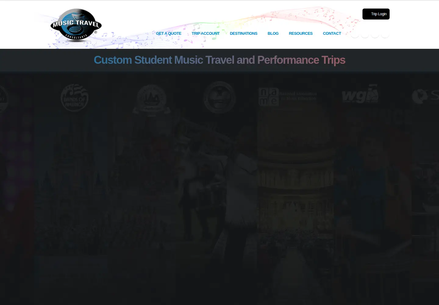 Screenshot of musictravel.com
