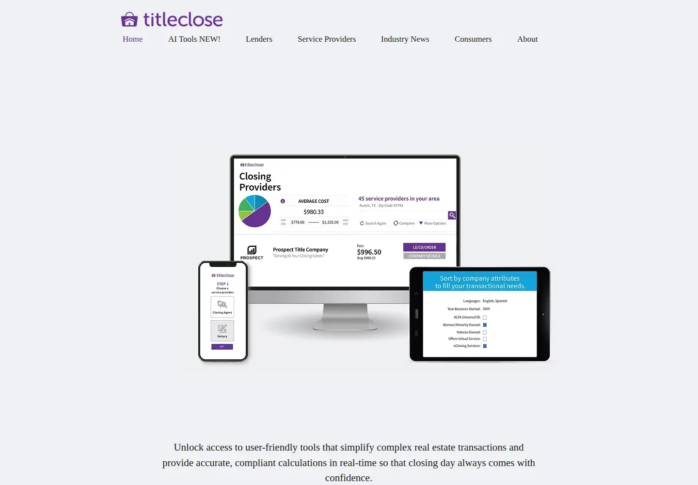 Screenshot of titleclose.com