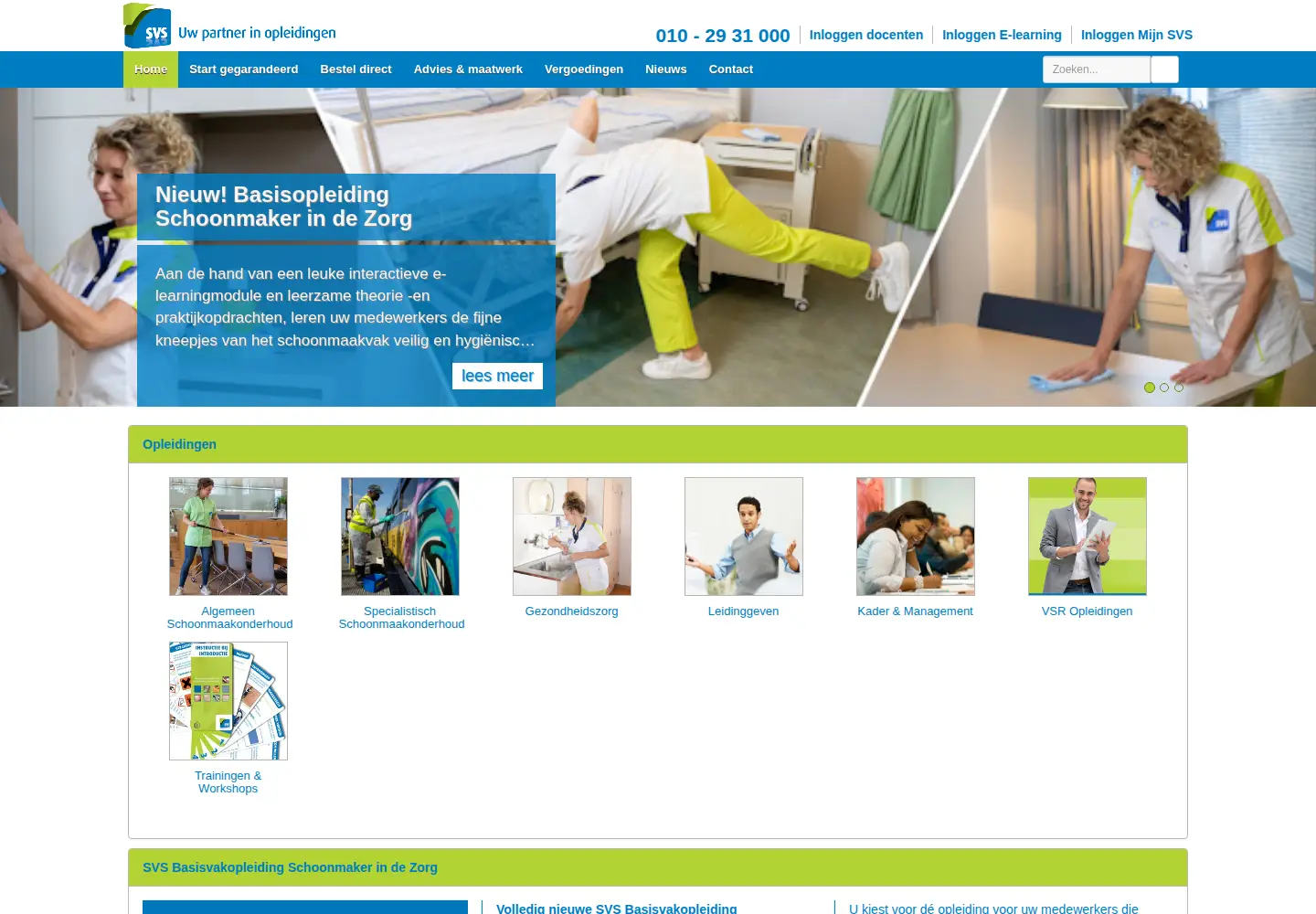 Screenshot of svs-opleidingen.nl