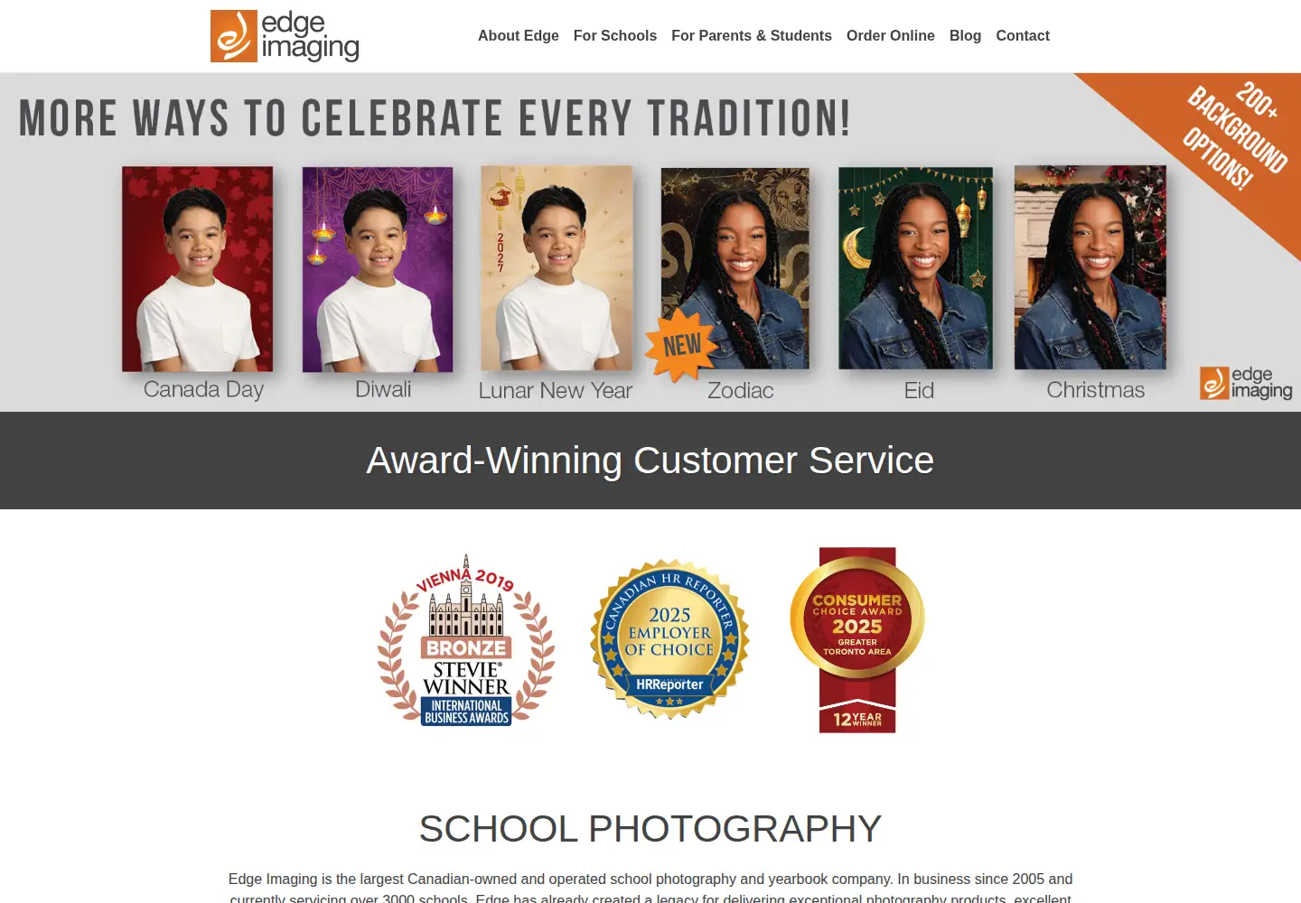 Screenshot of edgeimaging.ca