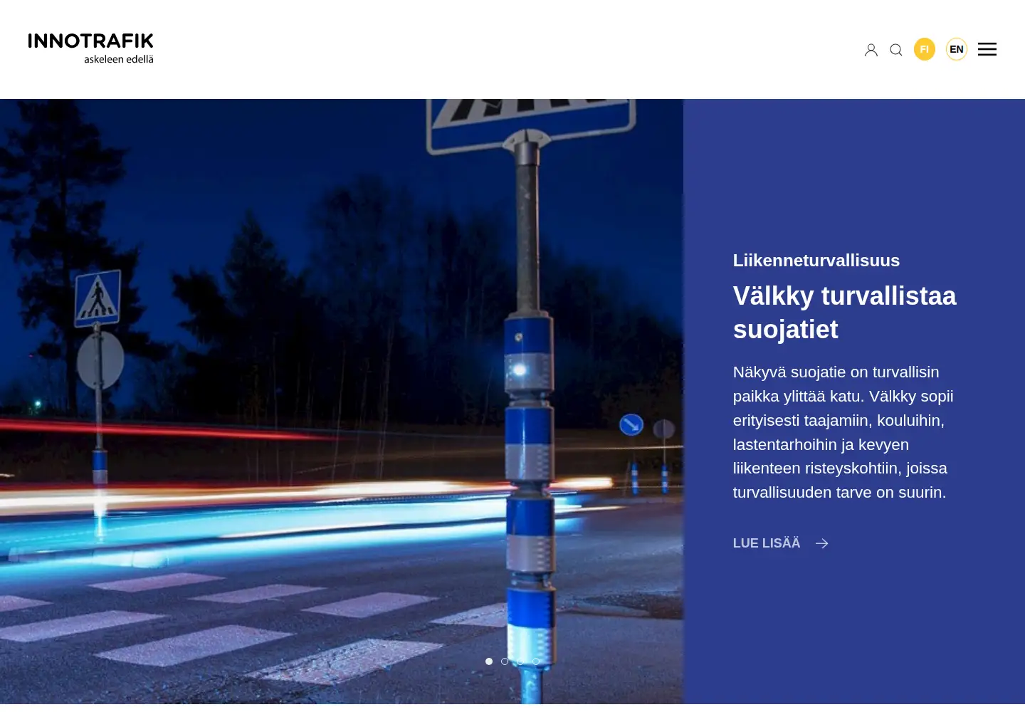 Captured homepage of innotrafik.com in the current scan