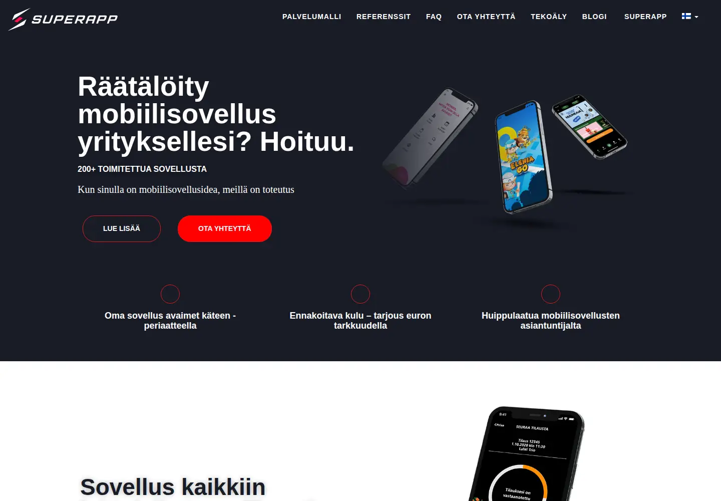 Screenshot of superapp.fi