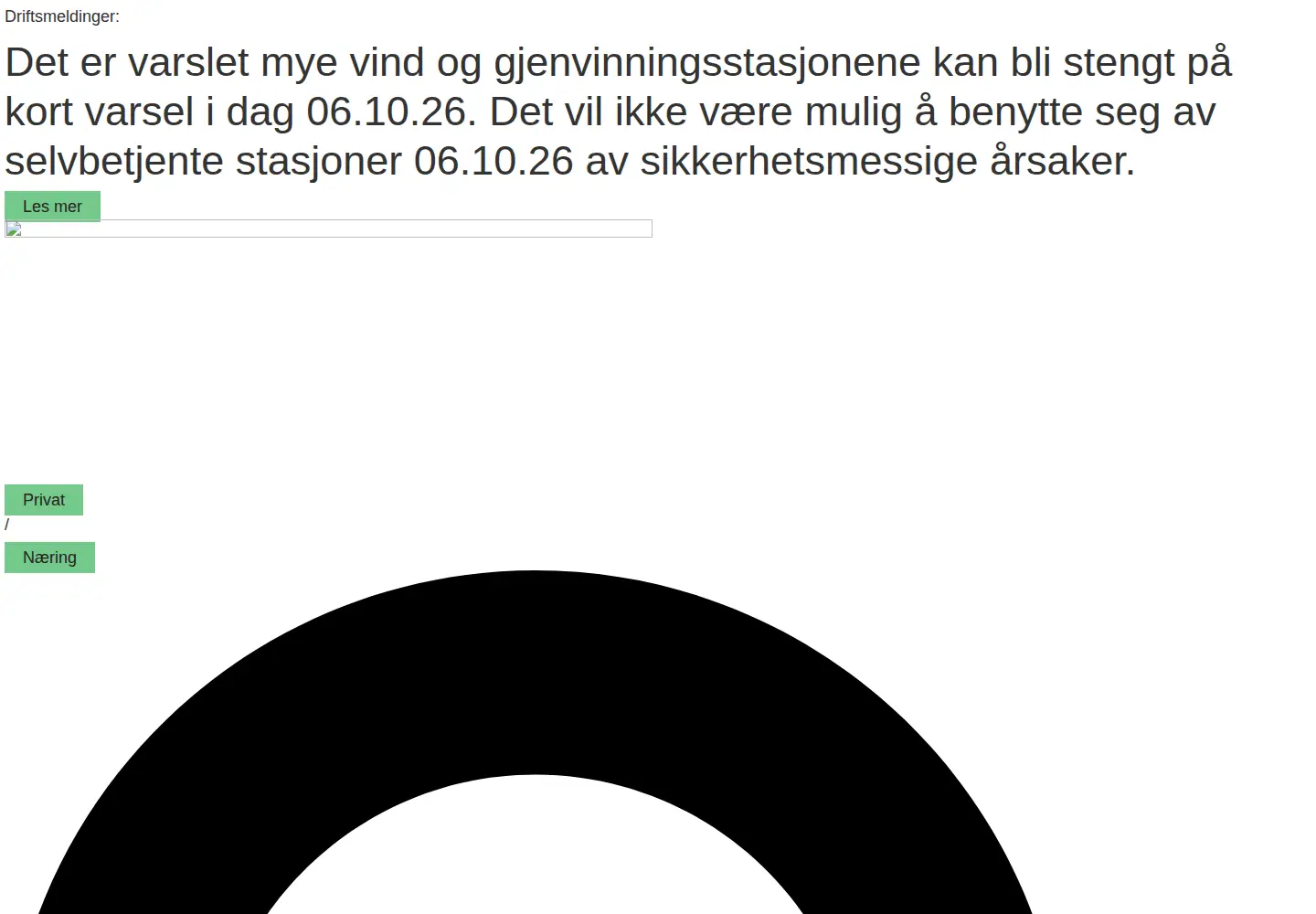 Screenshot of fosenrenovasjon.no