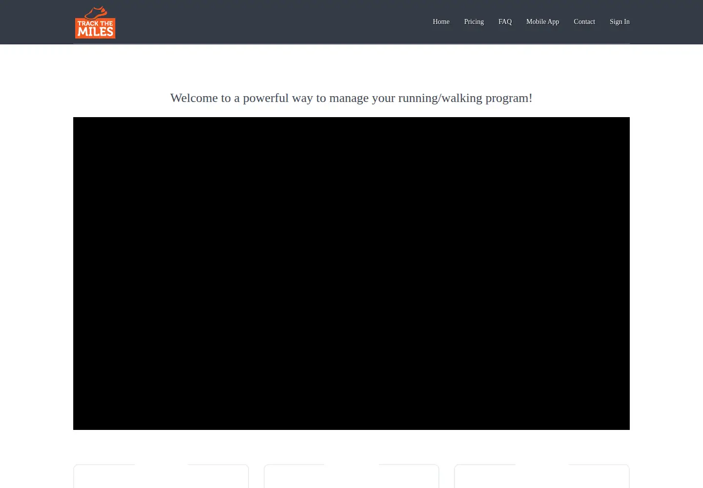 Screenshot of trackthemiles.com