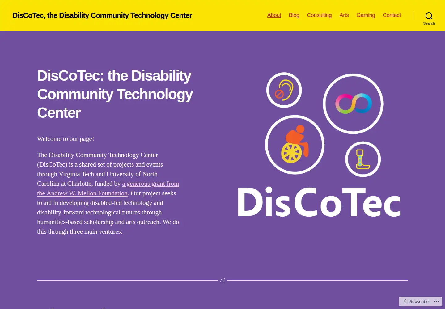 Captured homepage of discoteccenter.org in the current scan