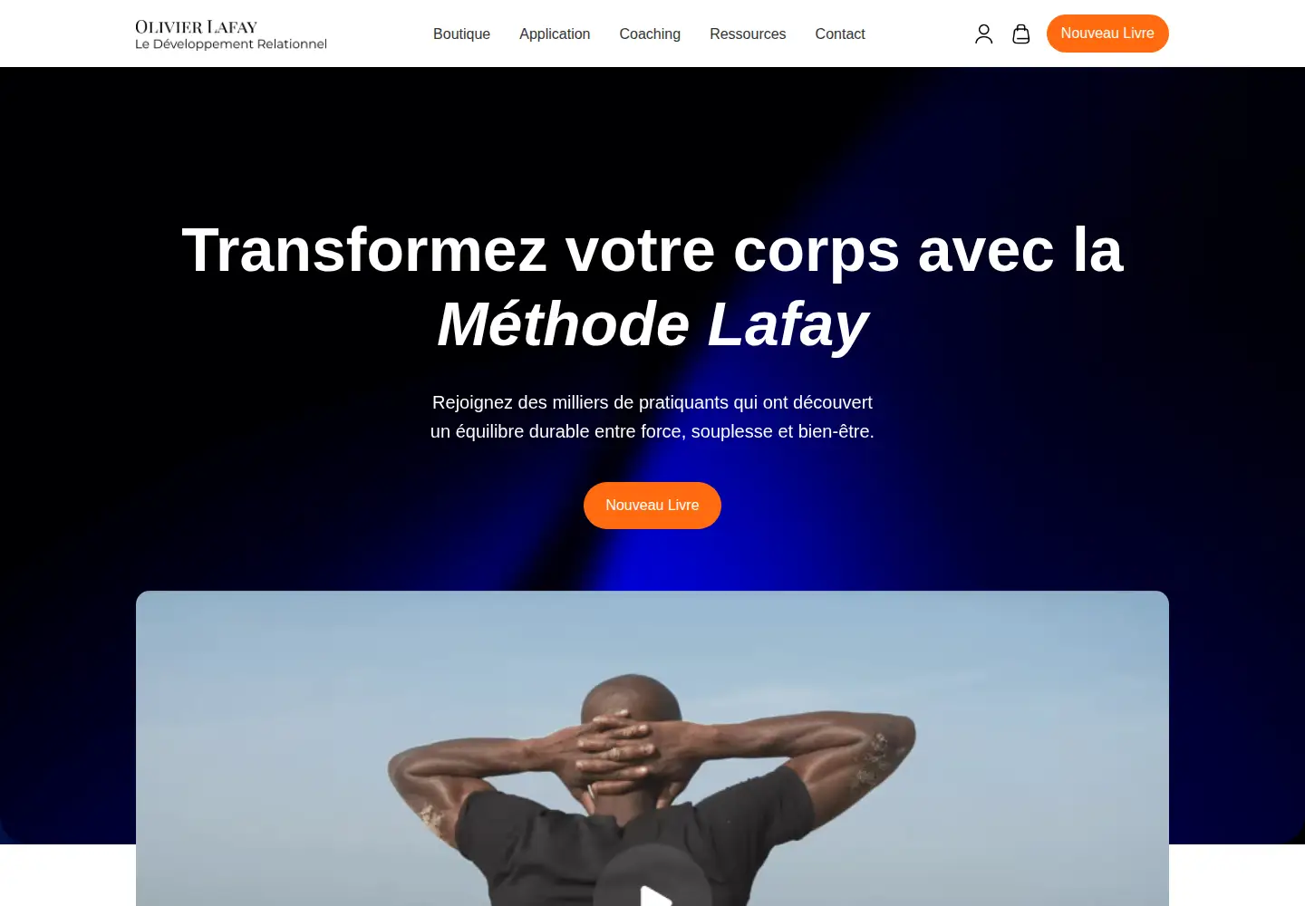 Captured homepage of olivier-lafay.com in the current scan