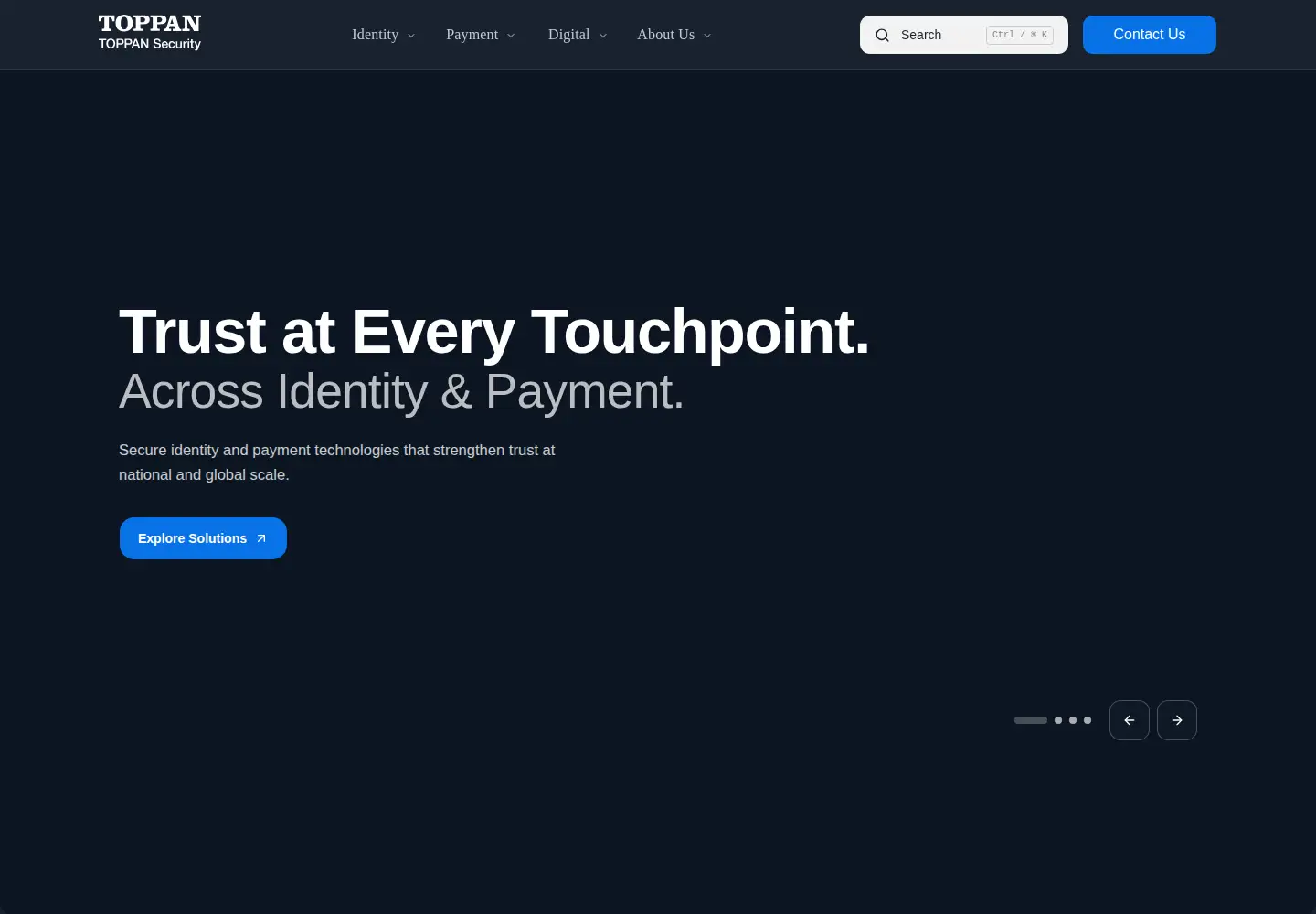 Screenshot of toppansecurity.com