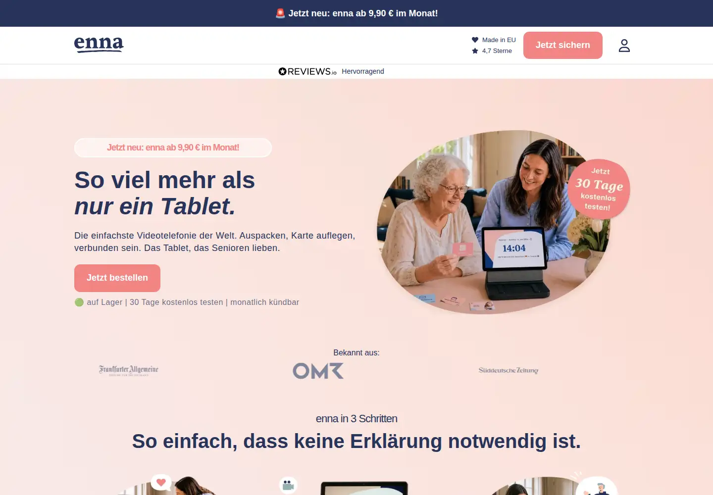 Screenshot of enna.care