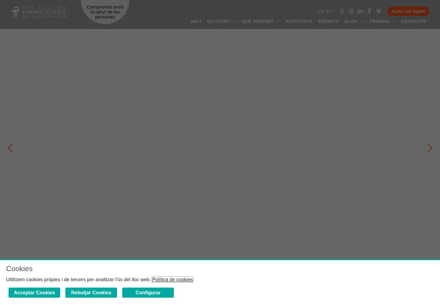 Screenshot of cofb.org