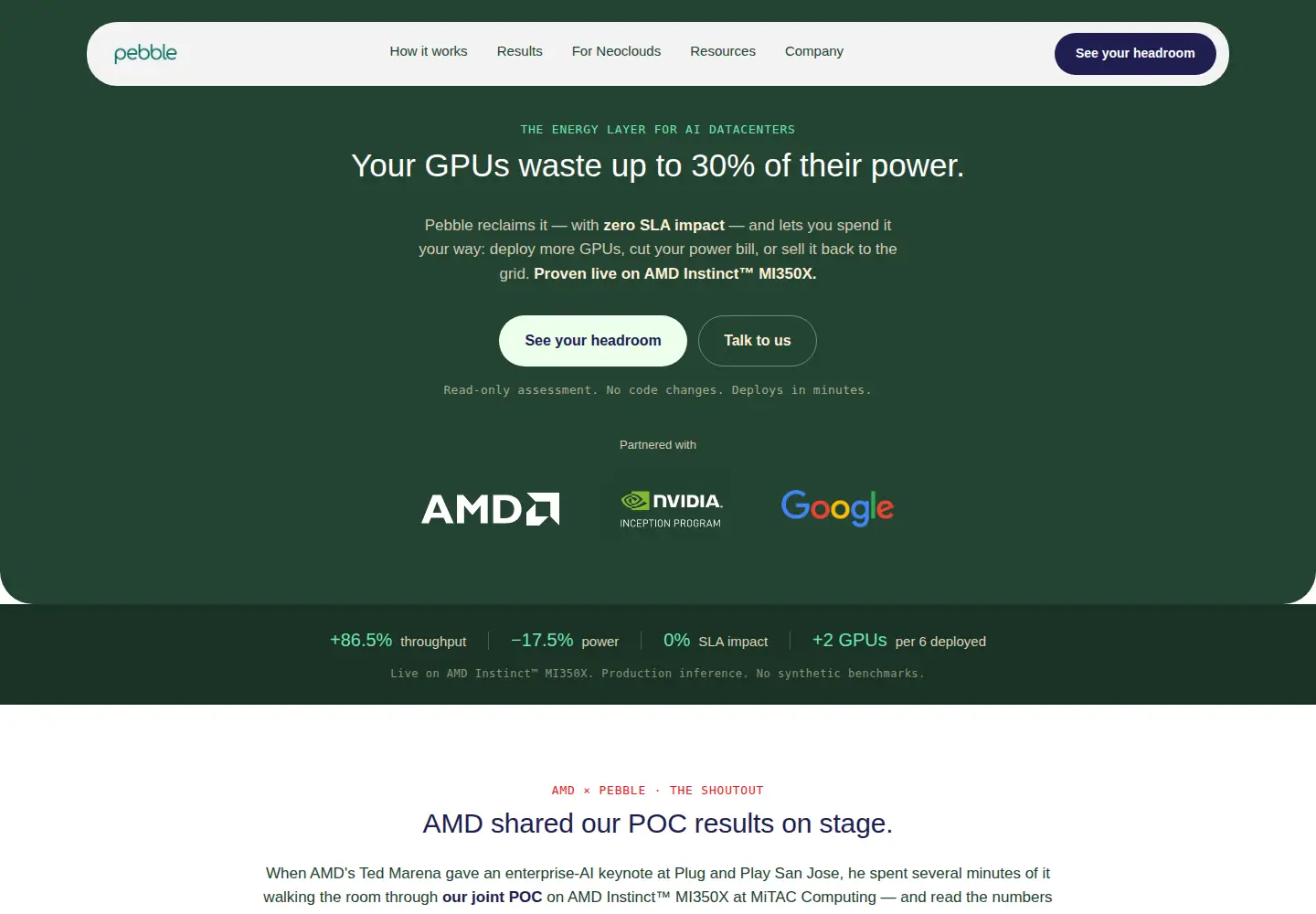 Screenshot of gopebble.com