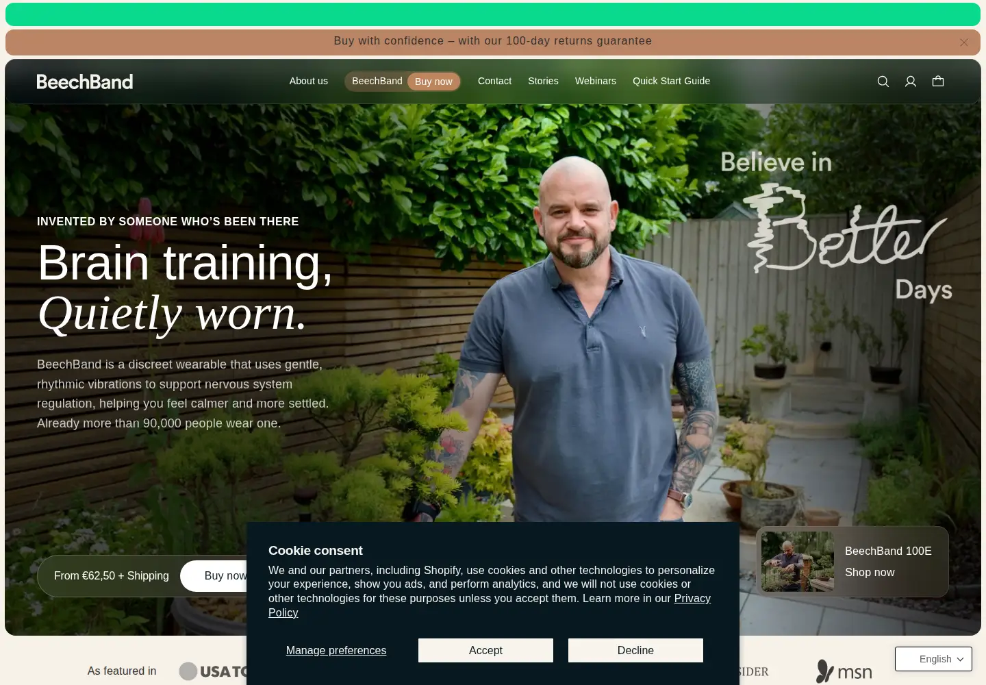 Screenshot of beechband.com