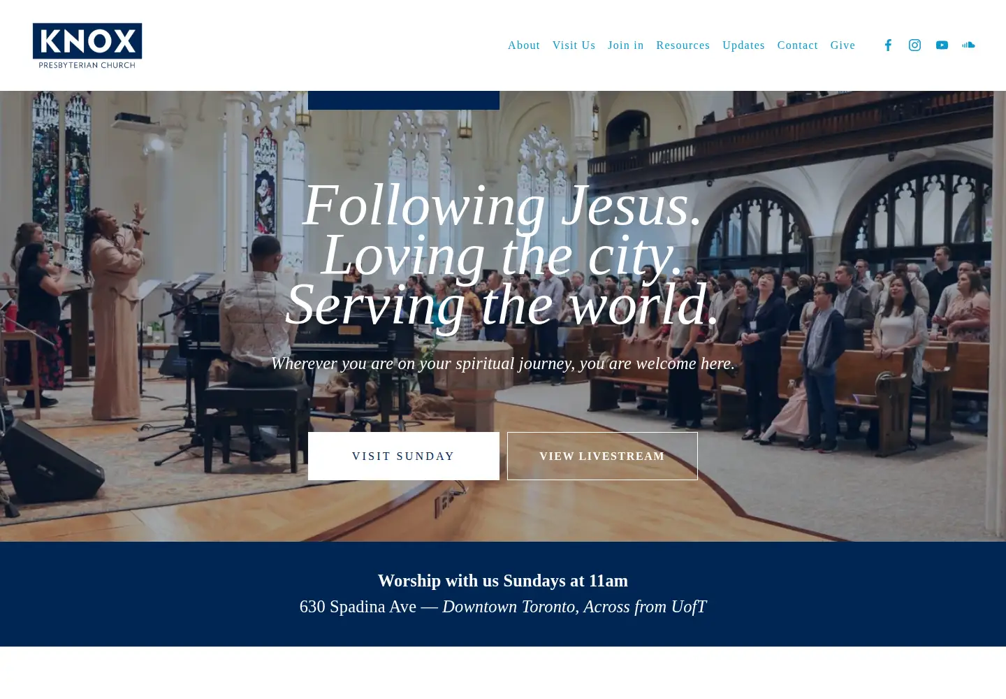 Screenshot of knoxtoronto.org