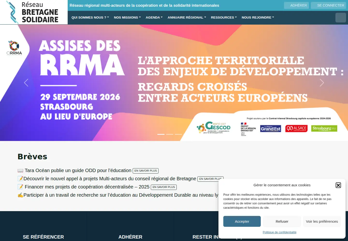 Screenshot of bretagne-solidaire.bzh