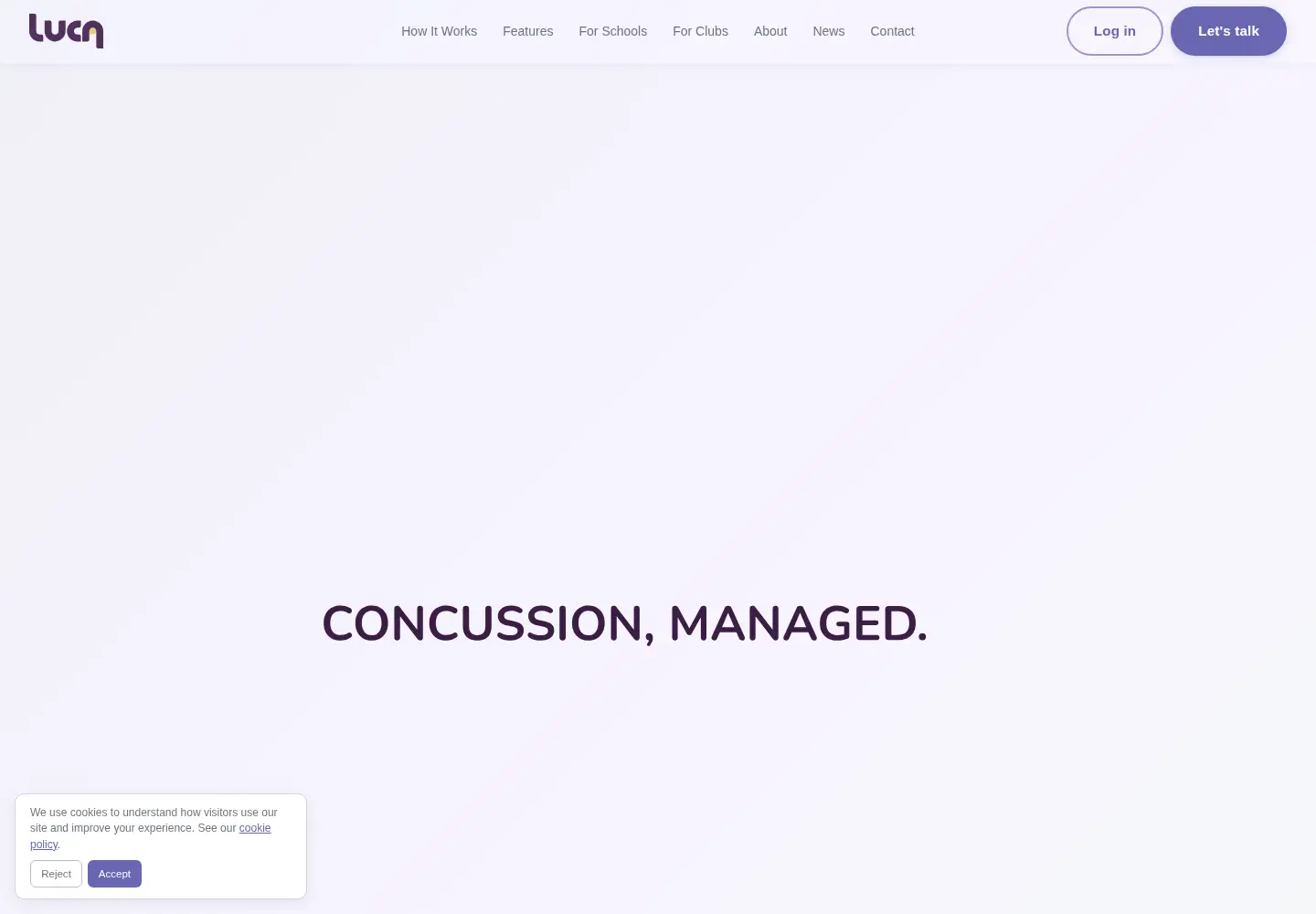 Screenshot of luca.health