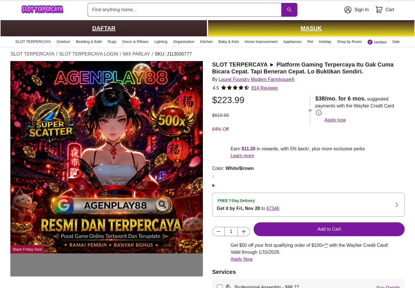 Captured homepage of slot-terpercaya.org in the current scan