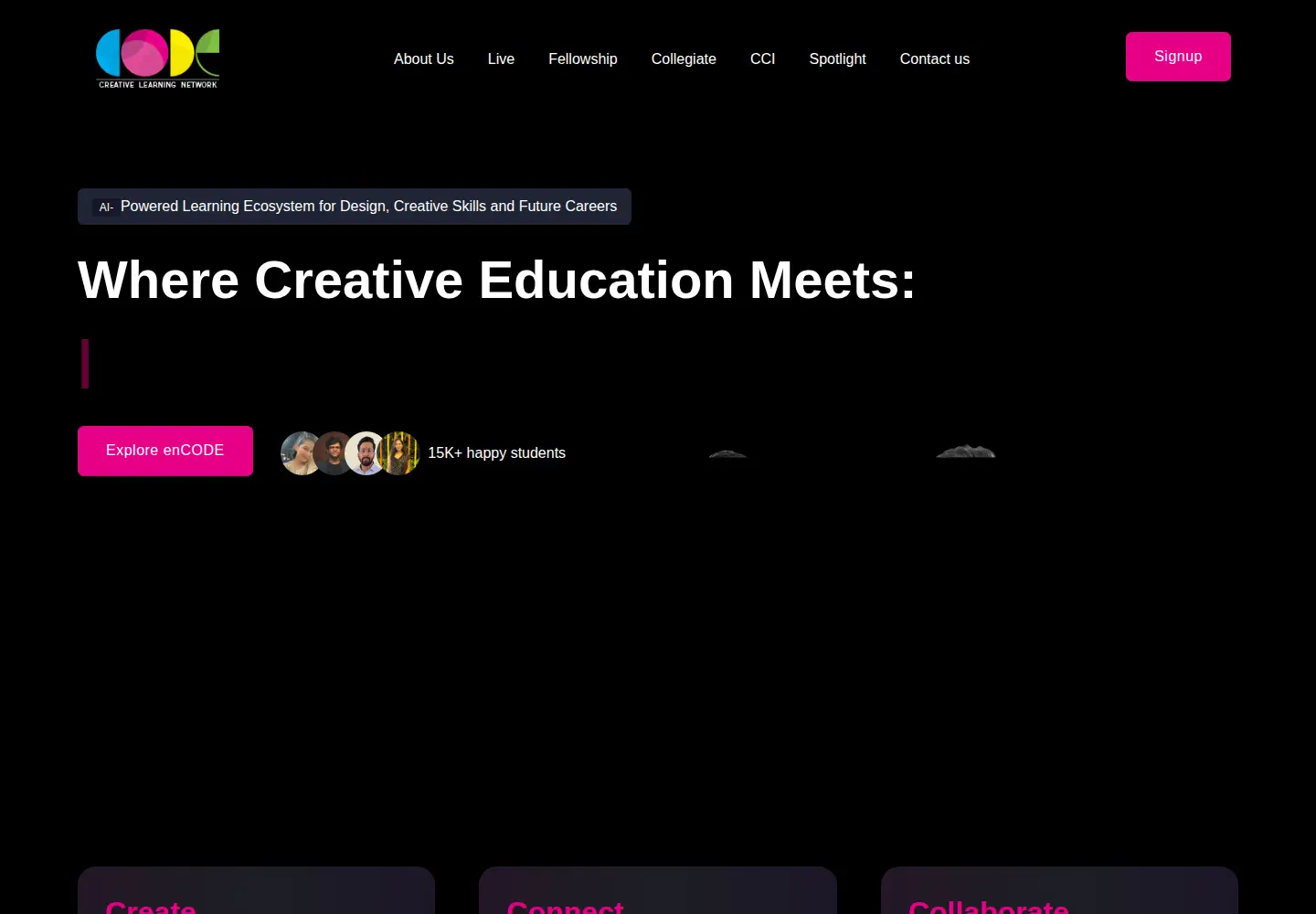 Captured homepage of codeedu.co in the current scan