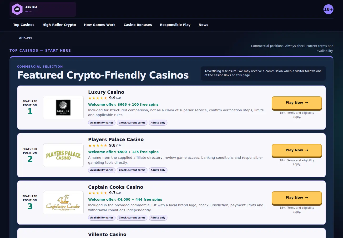 Screenshot of apk.pm