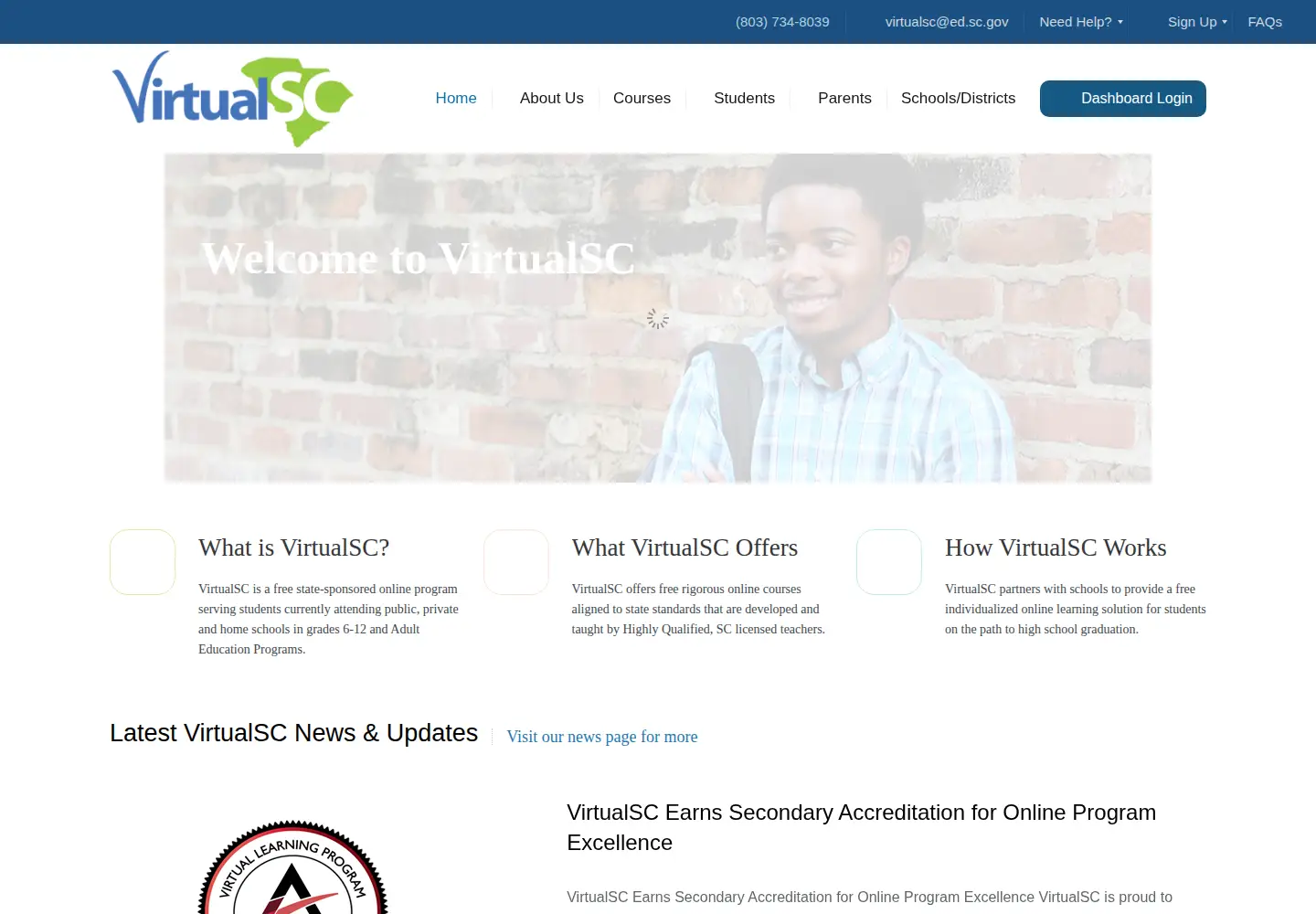 Screenshot of virtualsc.org