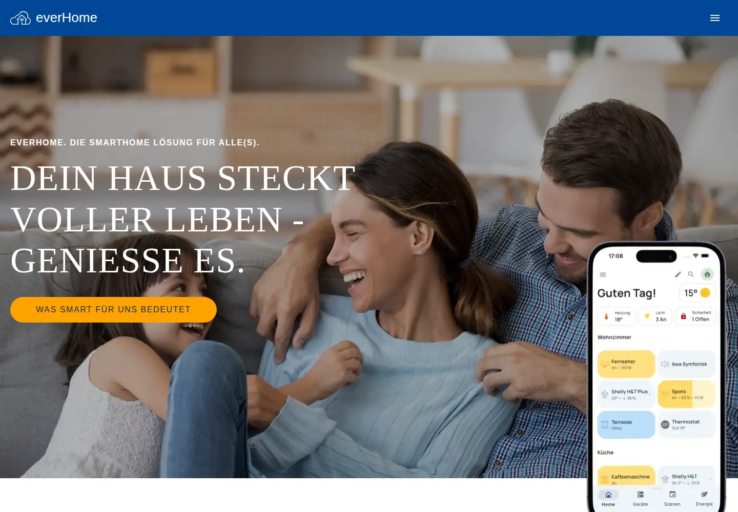Captured homepage of everhome.cloud in the current scan