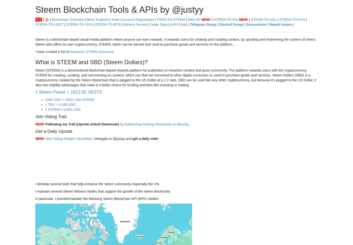 Screenshot of steemyy.com