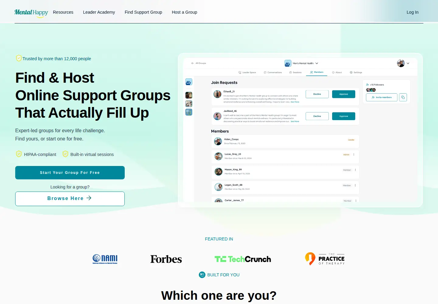 Screenshot of mentalhappy.com