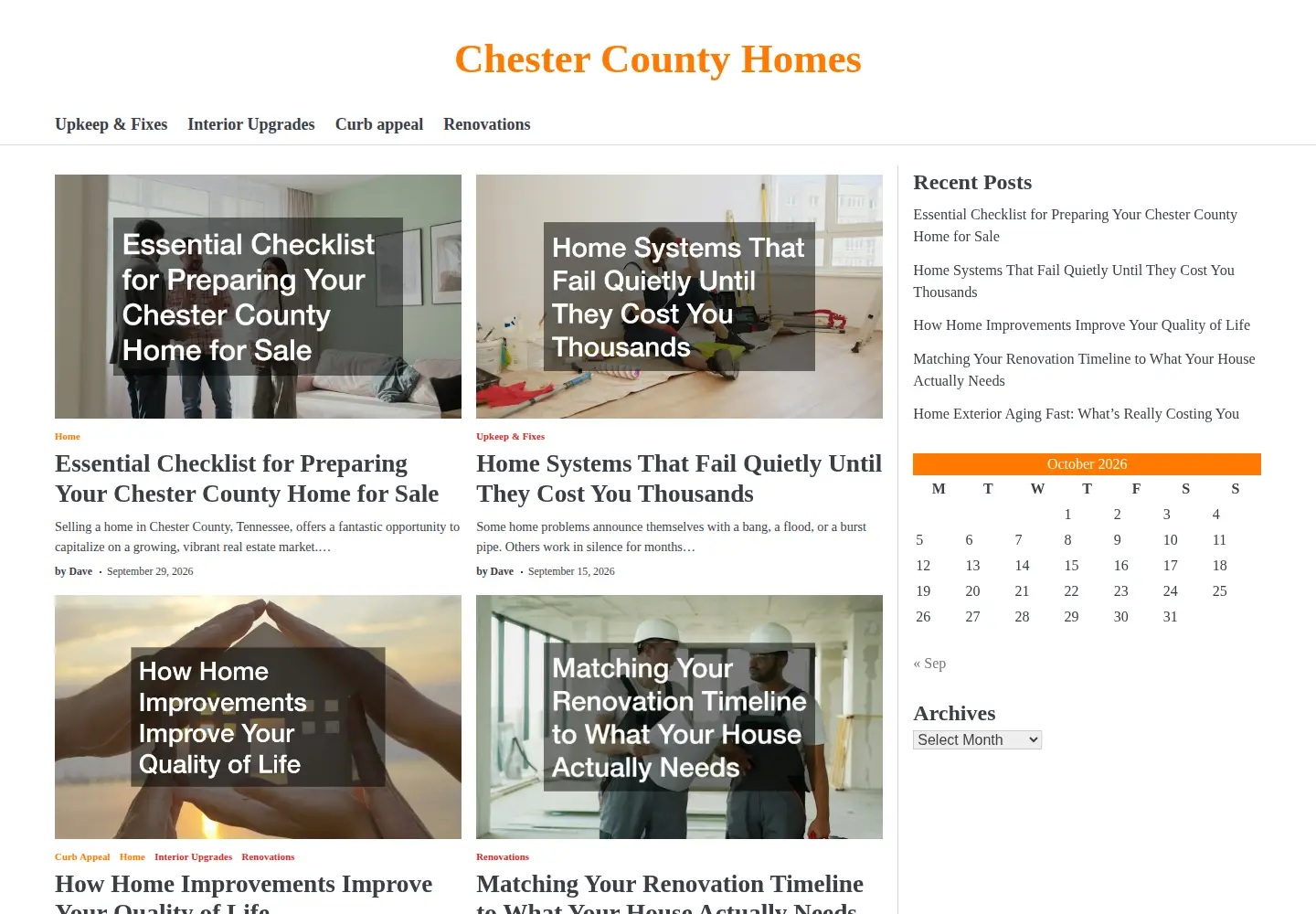Screenshot of chestercountytnhomes.com
