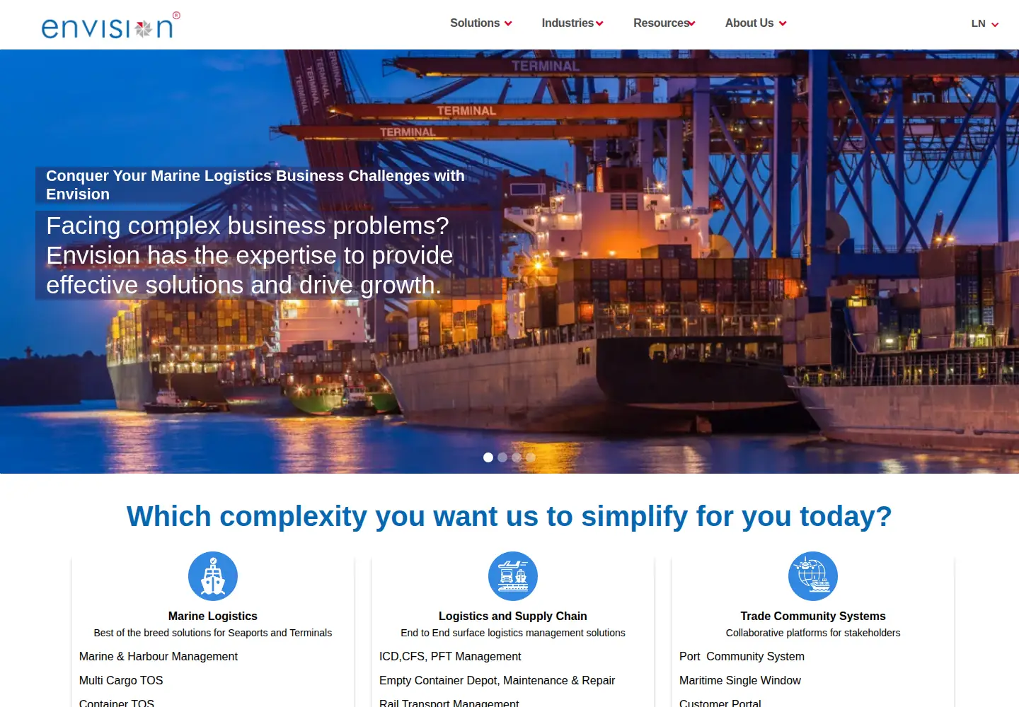 Screenshot of envisionesl.com