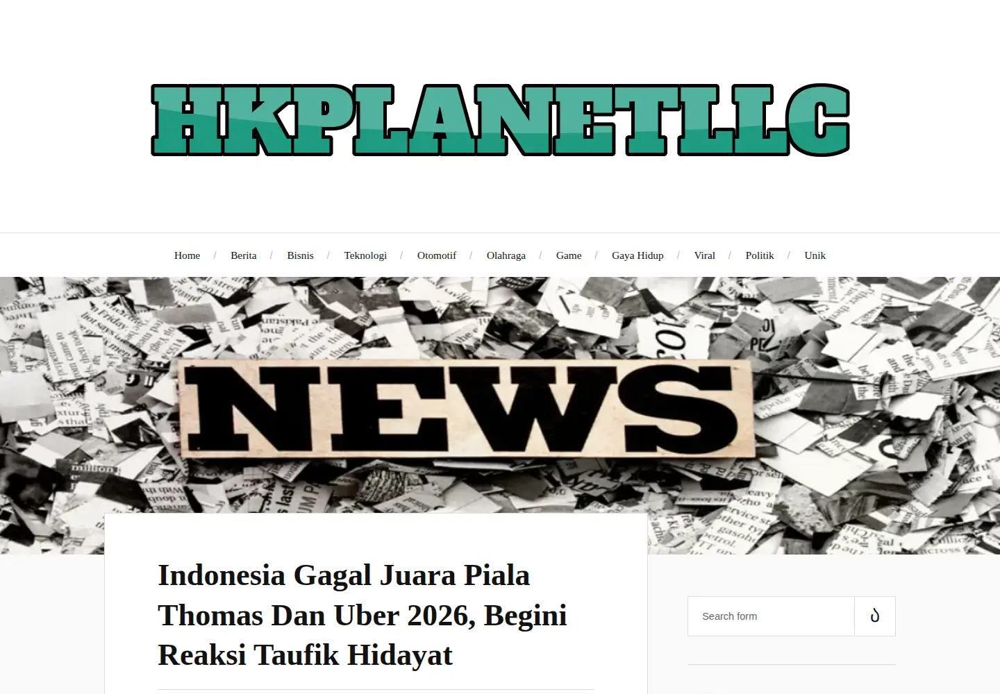 Screenshot of hkplanetllc.com
