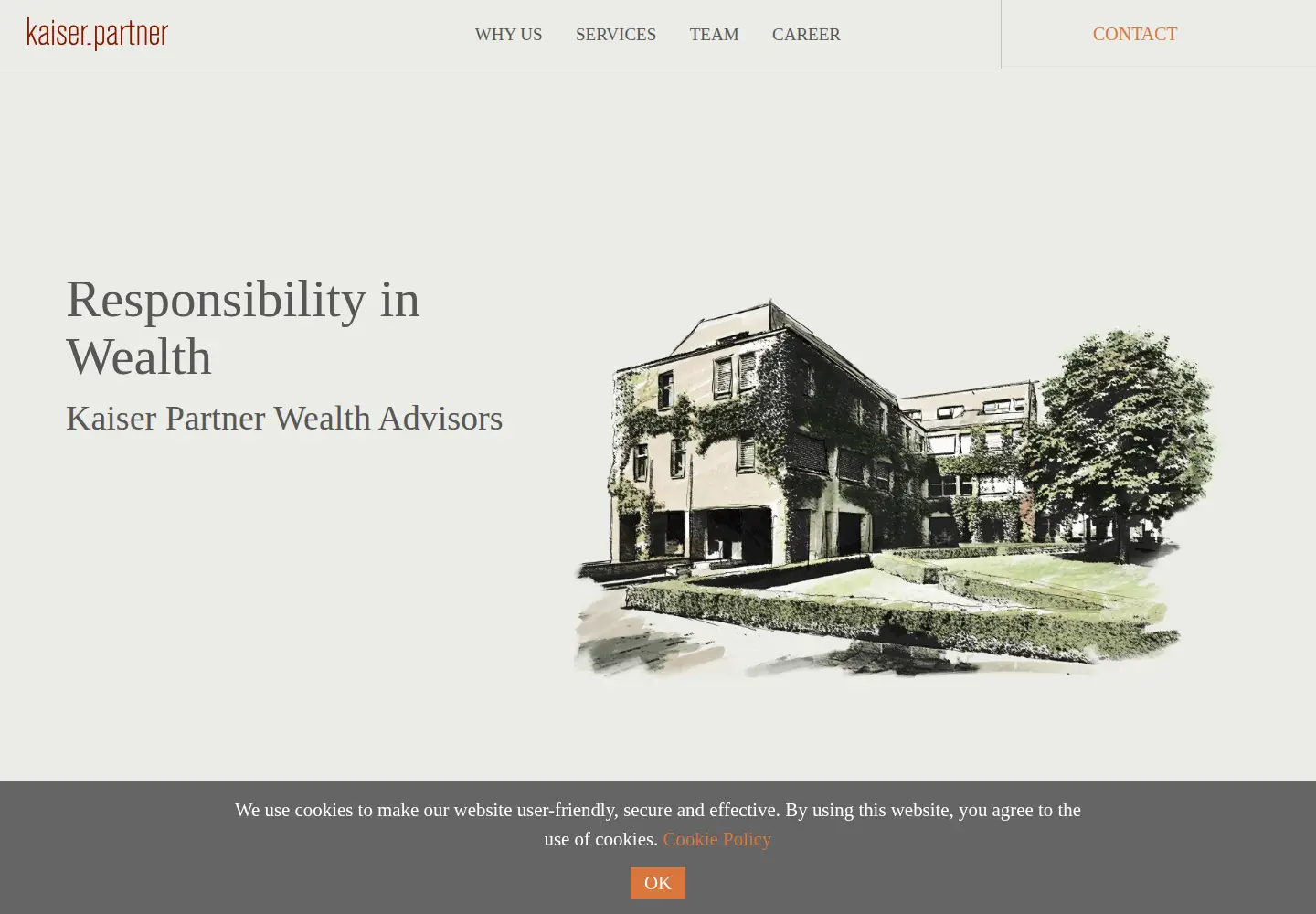 Captured homepage of kaiserpartner.com in the current scan