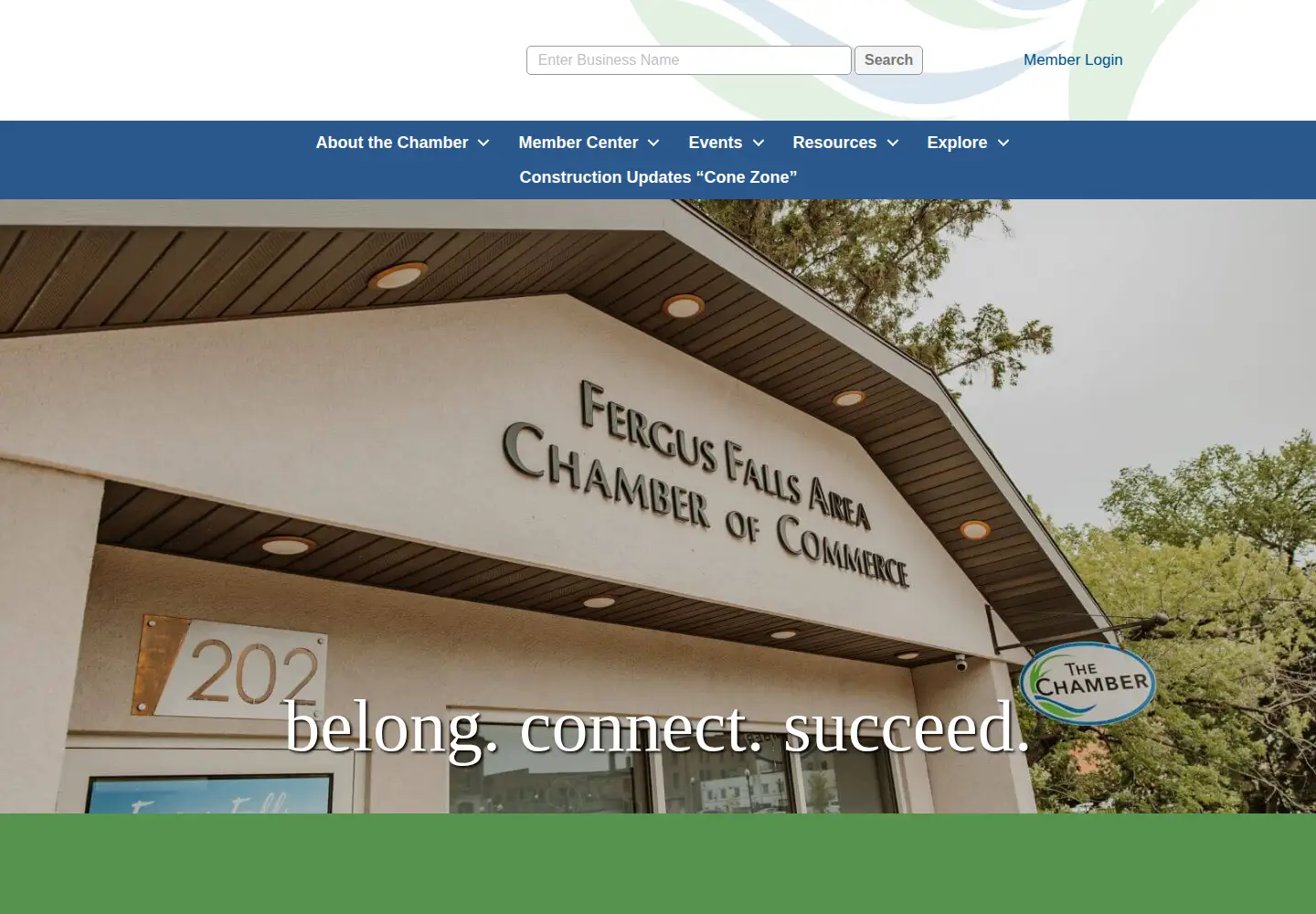 Captured homepage of fergusfalls.com in the current scan