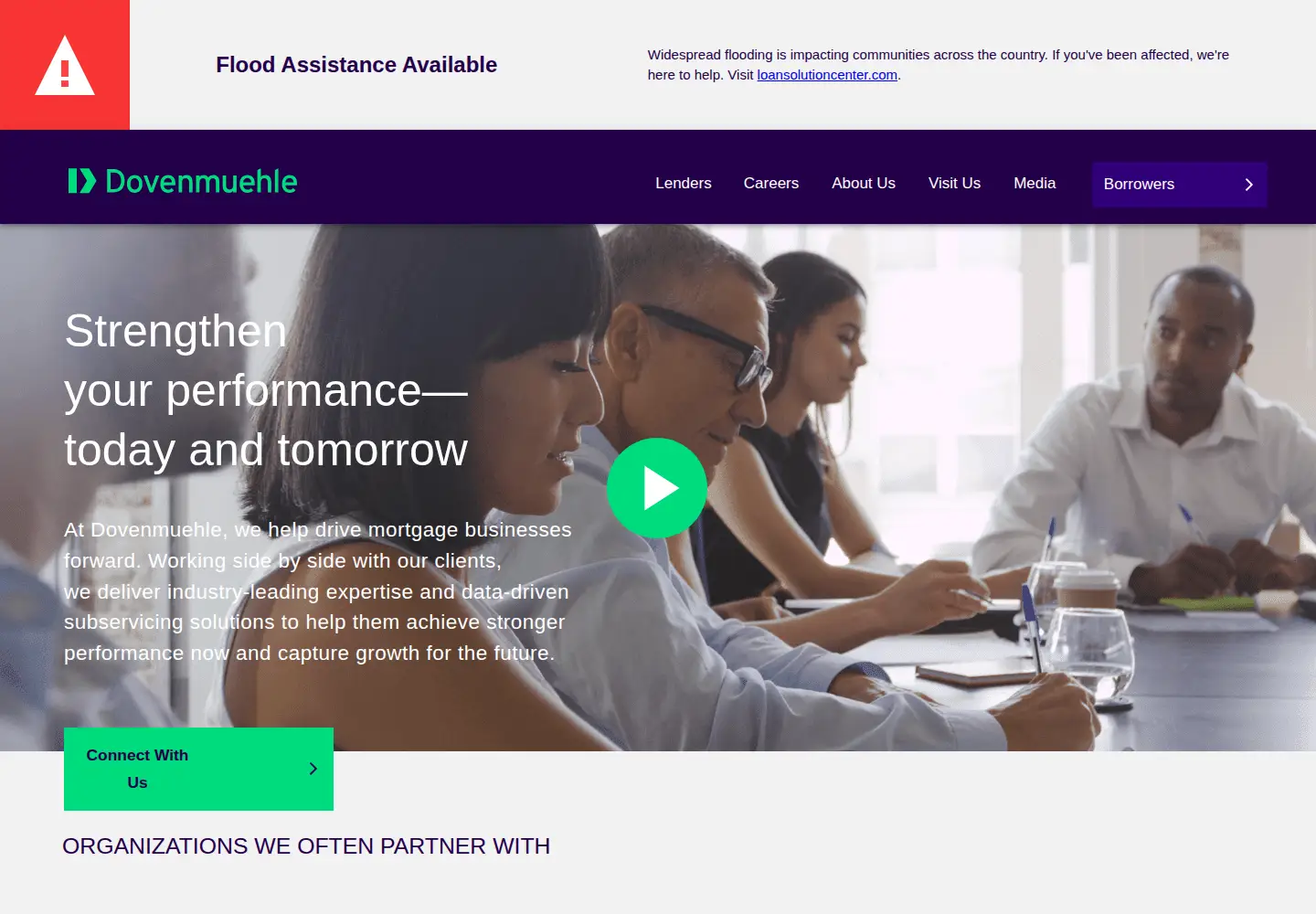 Screenshot of dovenmuehle.com