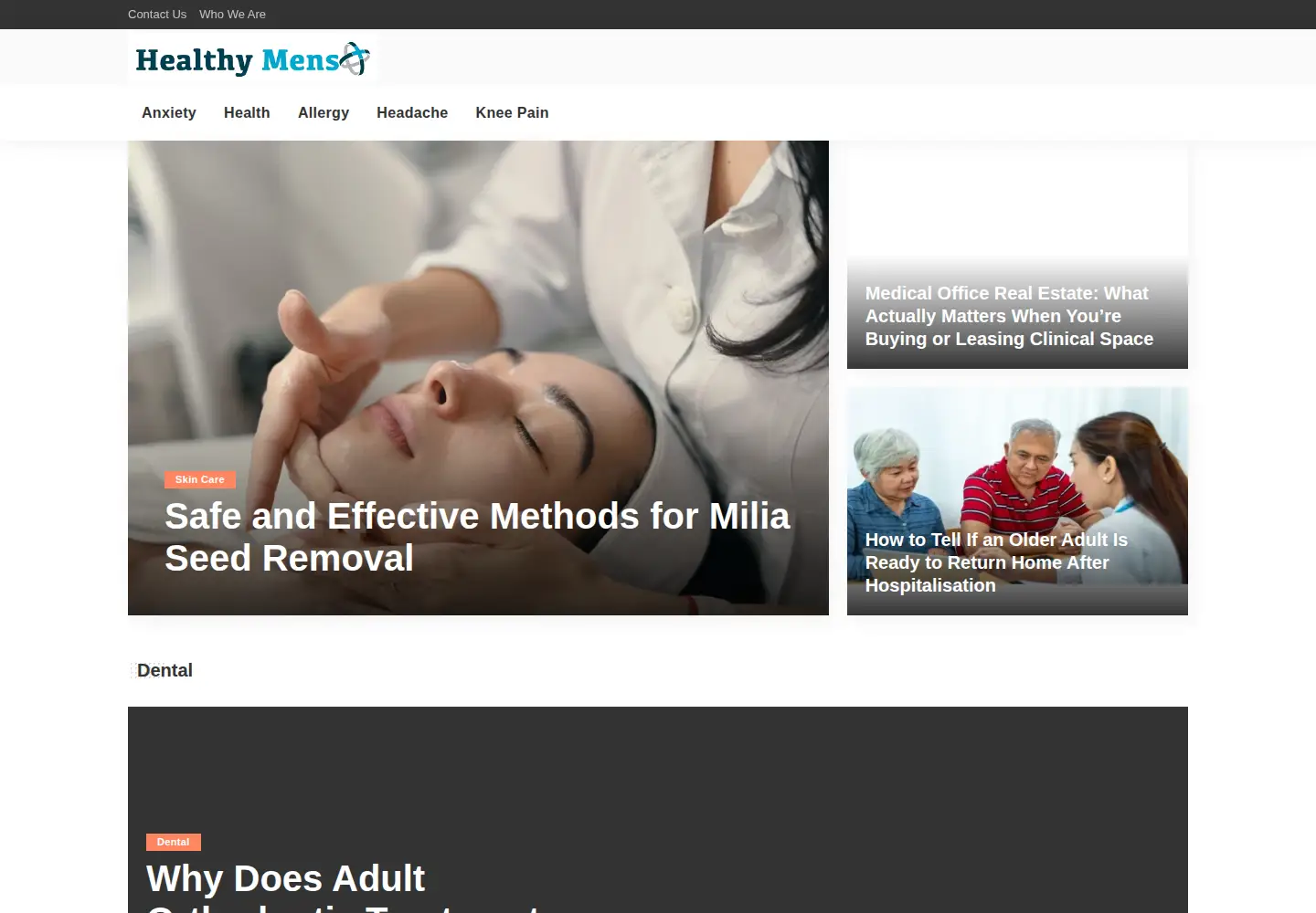 Screenshot of healthy-mens.com