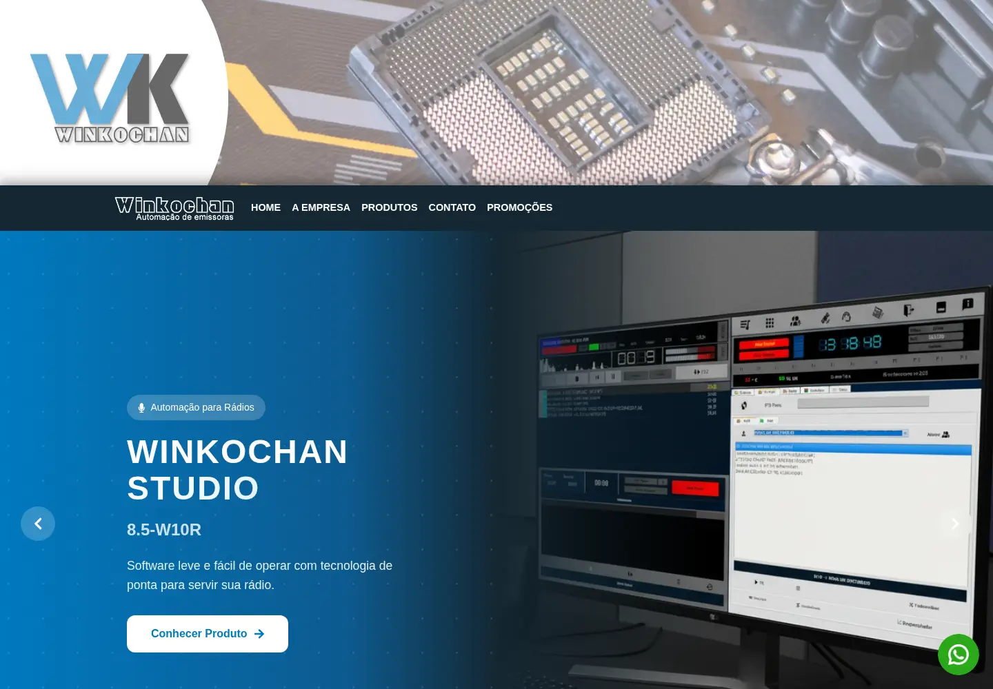 Screenshot of winkochan.com.br