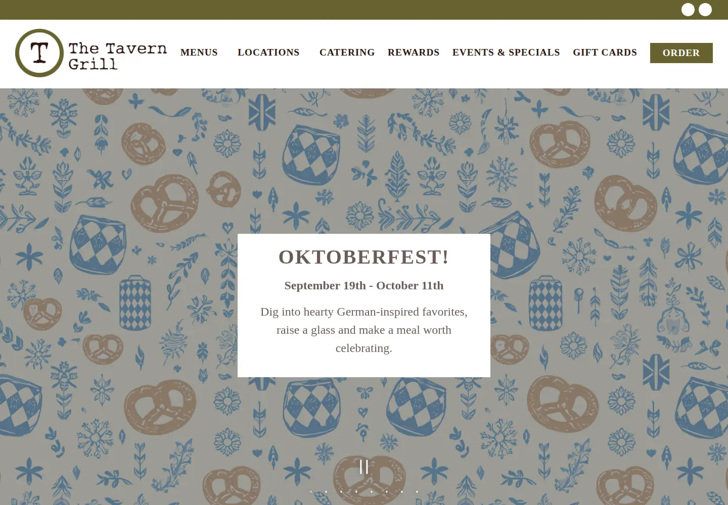 Screenshot of thetaverngrill.com