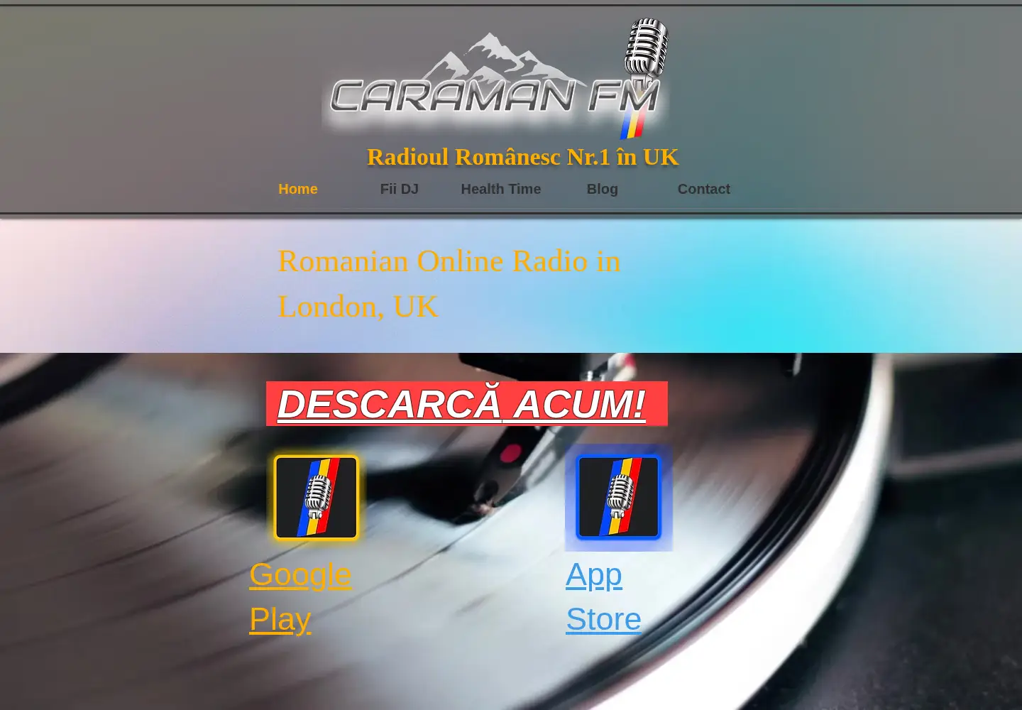 Screenshot of caramanfm.com