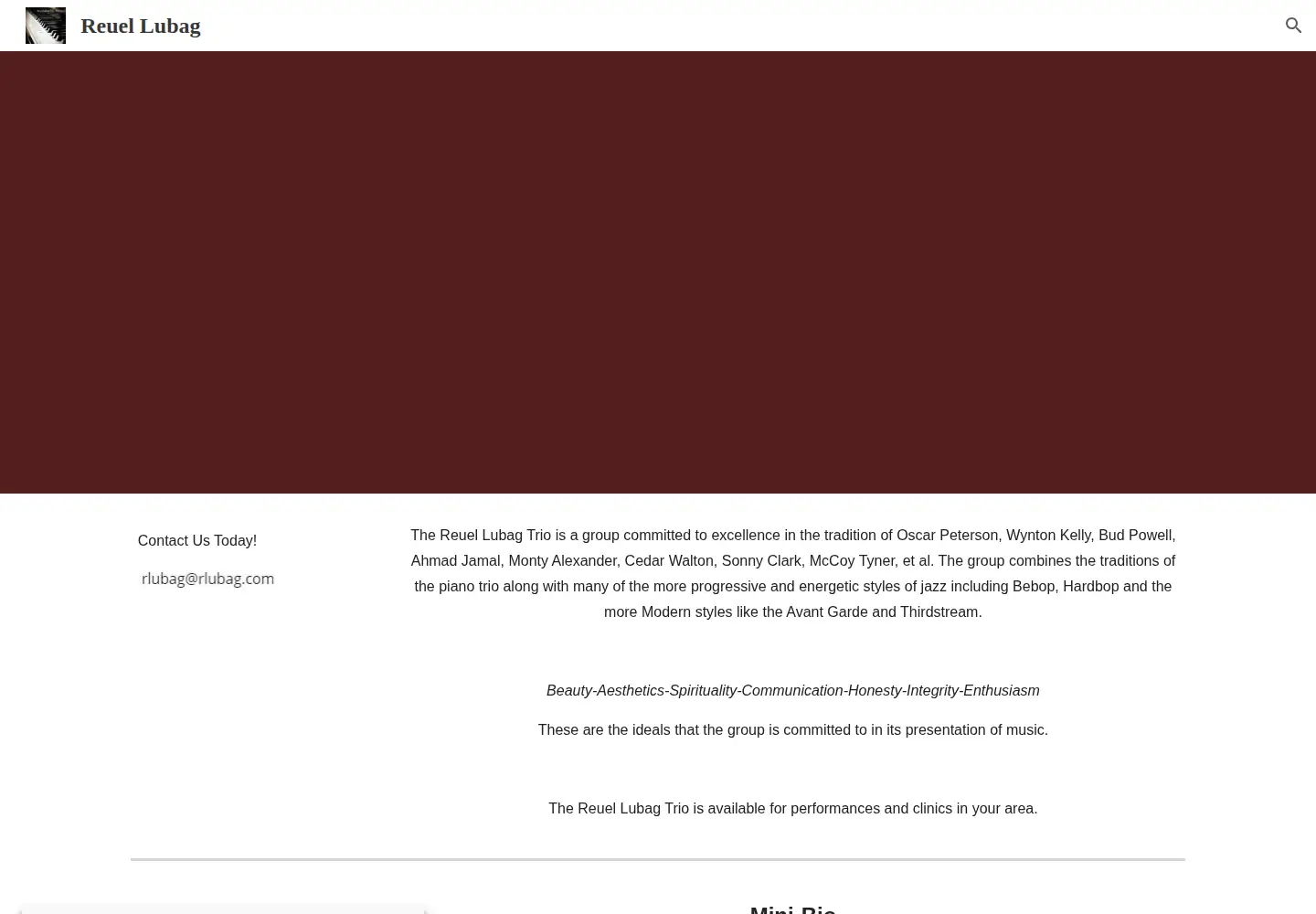 Captured homepage of rlubag.com in the current scan
