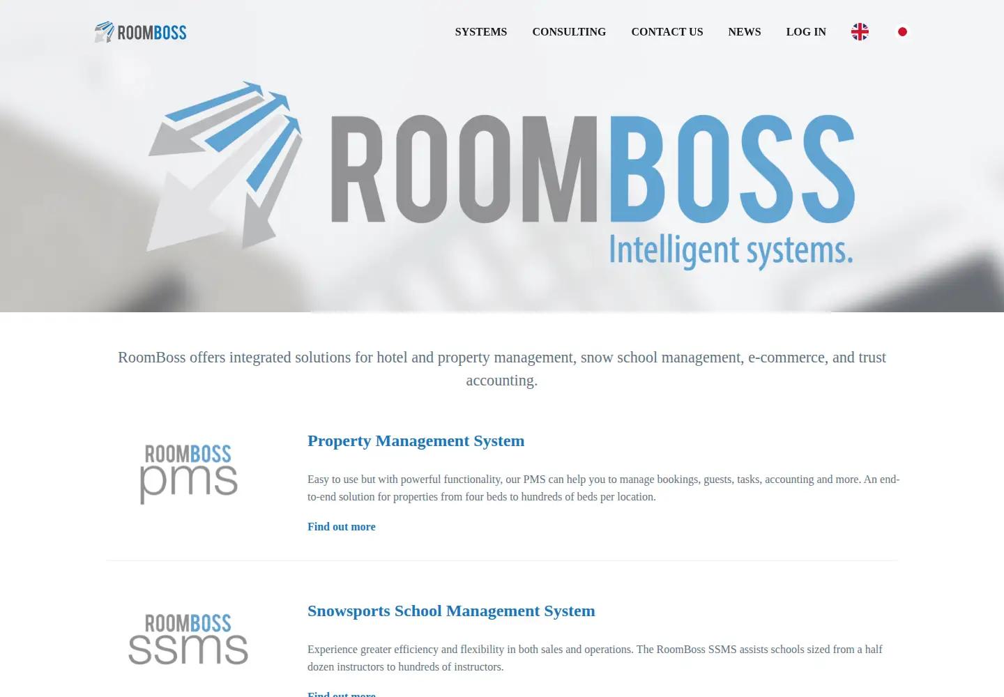Captured homepage of roomboss.com in the current scan