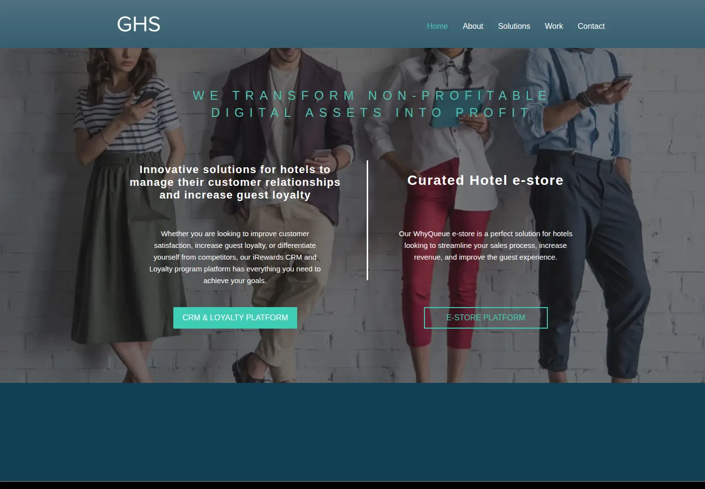 Captured homepage of myghs.com in the current scan