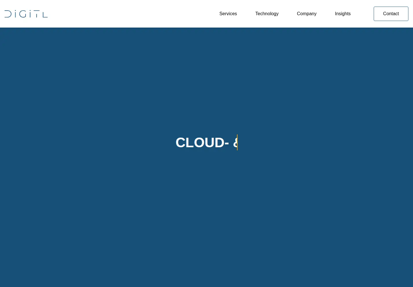 Captured homepage of digitl.com in the current scan