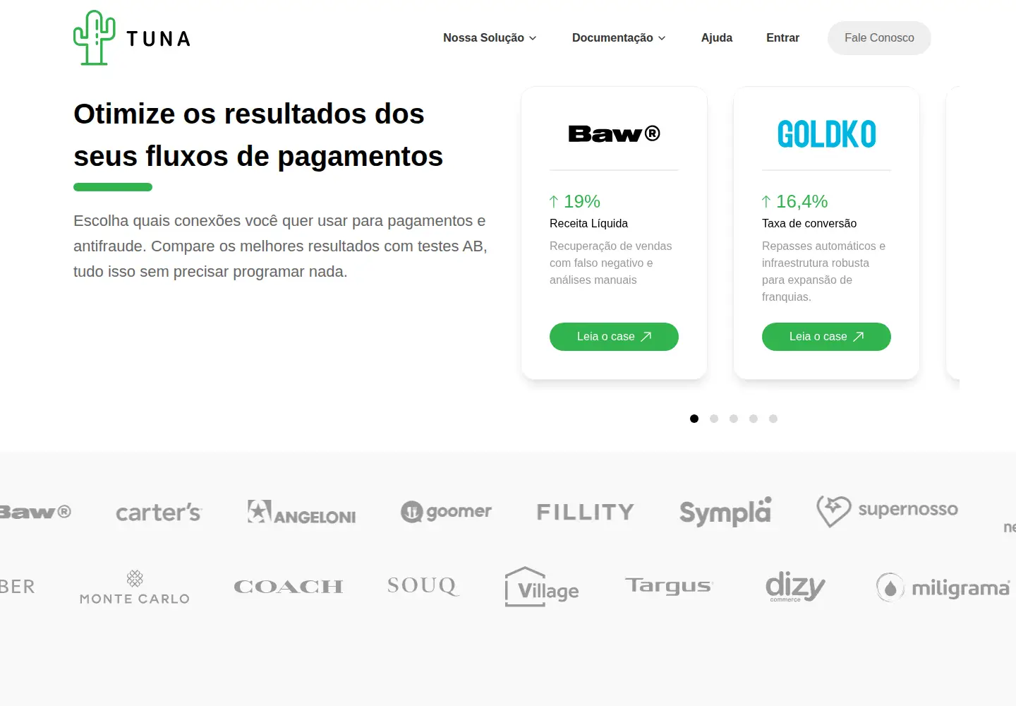 Captured homepage of tuna.uy in the current scan
